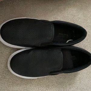 Black slip on shoes